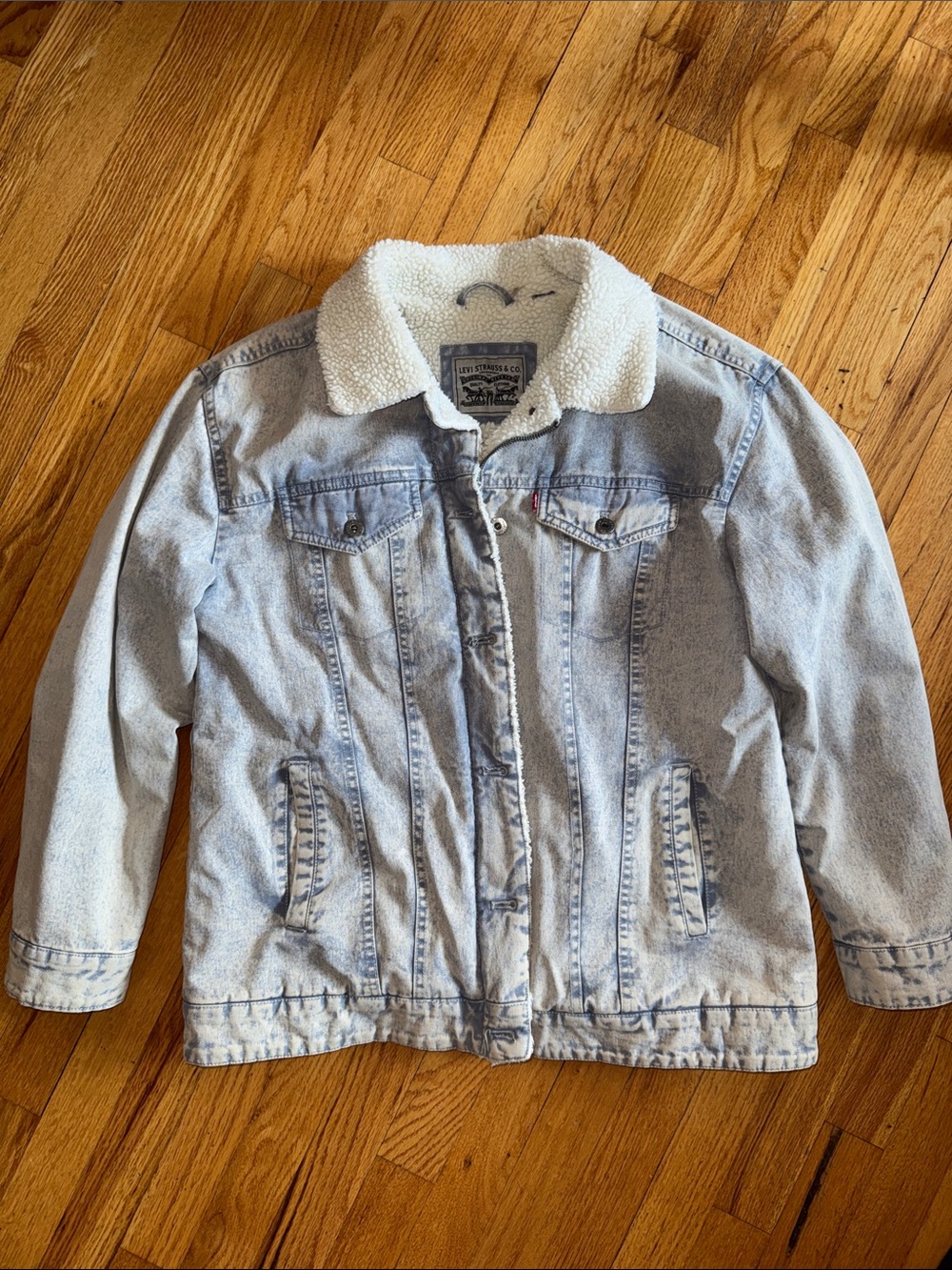 Levi's Light Wash Sherpa-Lined Denim Jacket